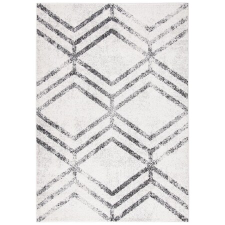 Safavieh 5 ft.-1 in. x 7 ft.-6 in. Adirondack Power Loomed Rectangle Rug, Ivory & Grey ADR253A-5